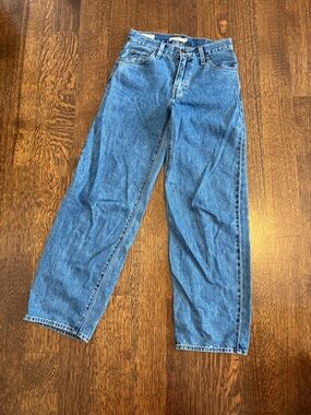Levi's Medium Blue Wide-Leg Jeans